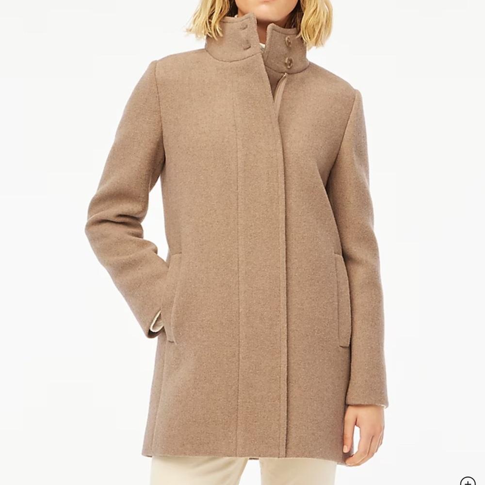 J.Crew Tan Wool City Coat